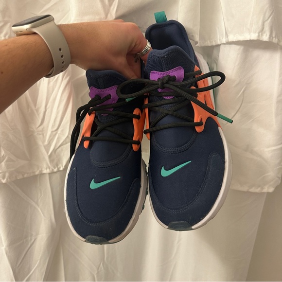 Nike React Presto Midnight Navy Purple BQ4002-402 Youth Sz 7Y Women’s Sz 9 - Picture 4 of 7